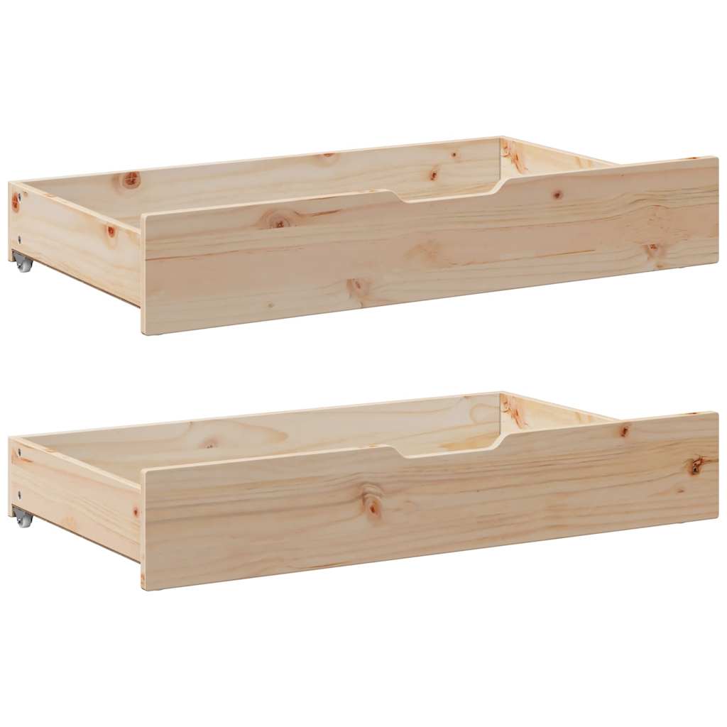 Lit de jour avec tiroirs sans matelas 80x200 cm bois massif - XIOS