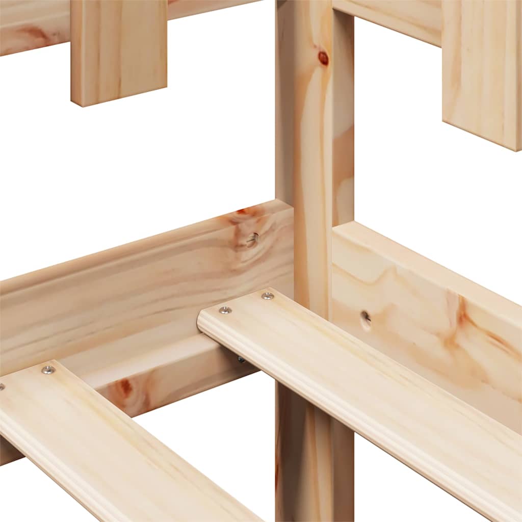 Lit de jour avec tiroirs sans matelas 90x190 cm bois massif - XIOS