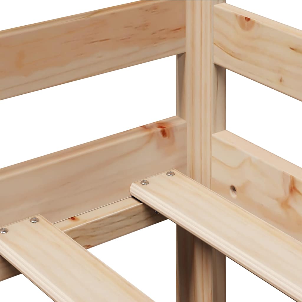 Lit de jour avec tiroirs sans matelas 90x200 cm bois massif - XIOS