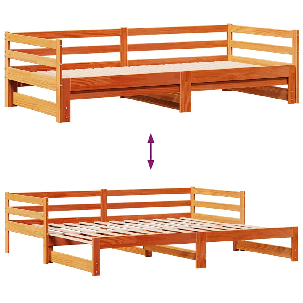 Lit de jour avec gigogne et tiroirs sans matelas 90x200 cm - XIOS