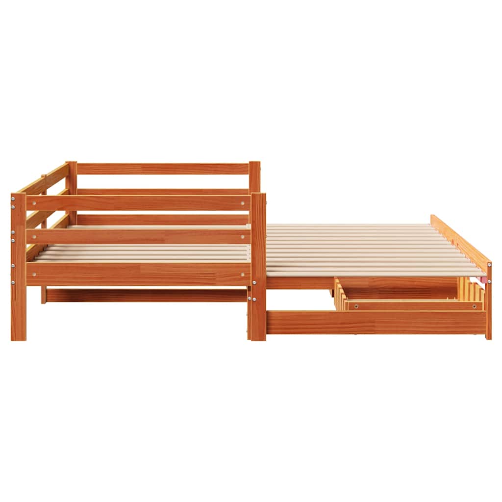 Lit de jour avec gigogne et tiroirs sans matelas 90x190 cm - XIOS
