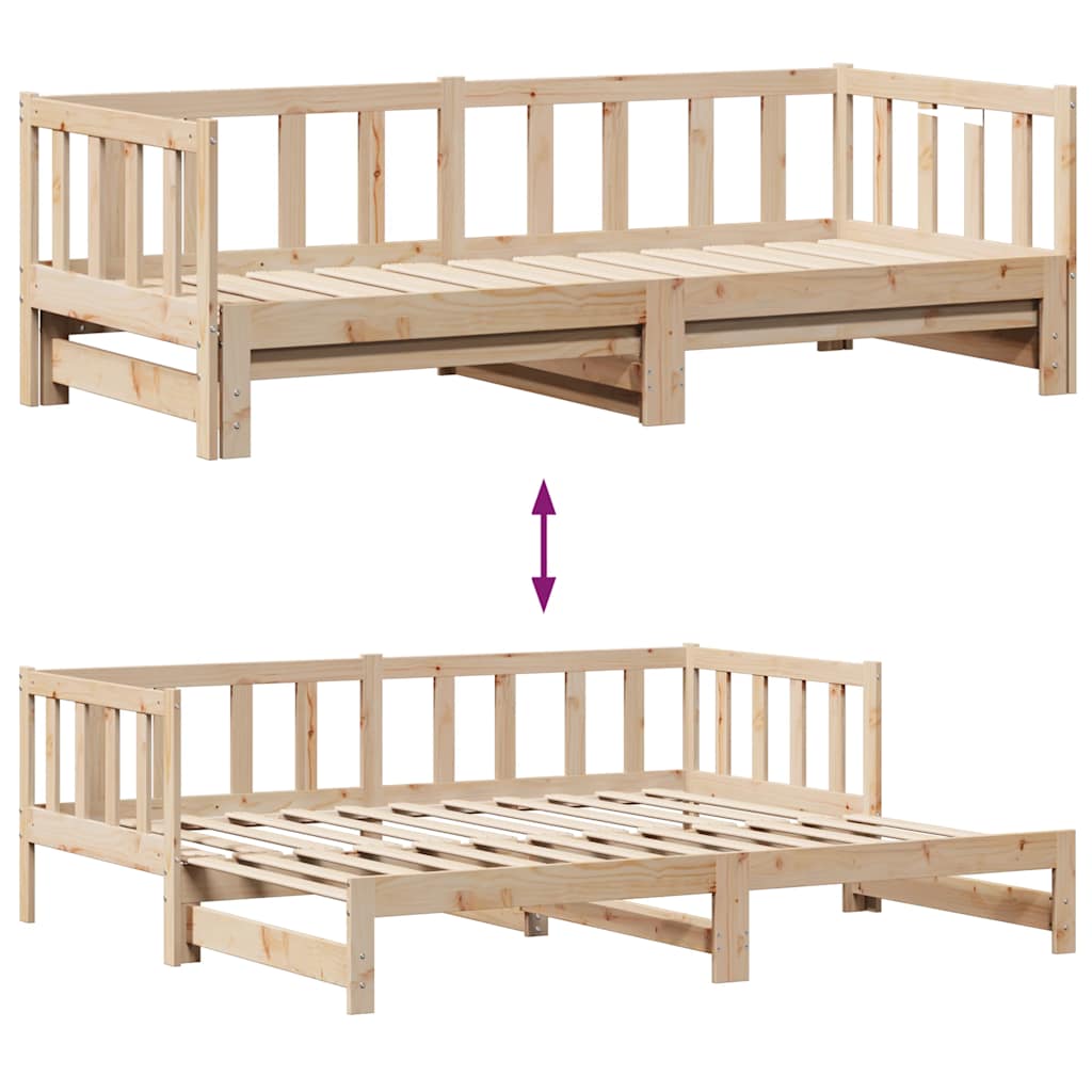 Lit de jour avec gigogne et tiroirs sans matelas 90x200 cm - XIOS