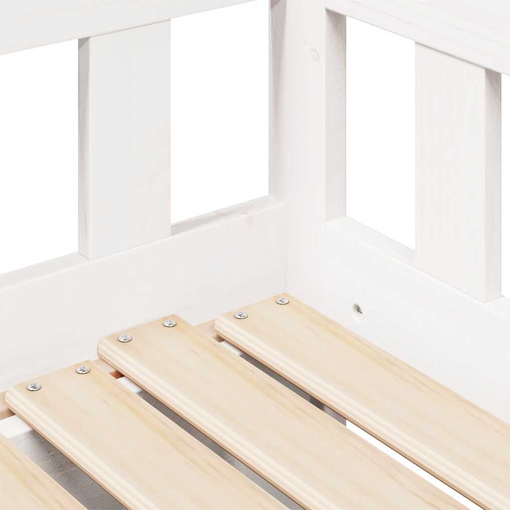 Lit de jour avec gigogne et tiroirs sans matelas blanc 90x200cm - XIOS