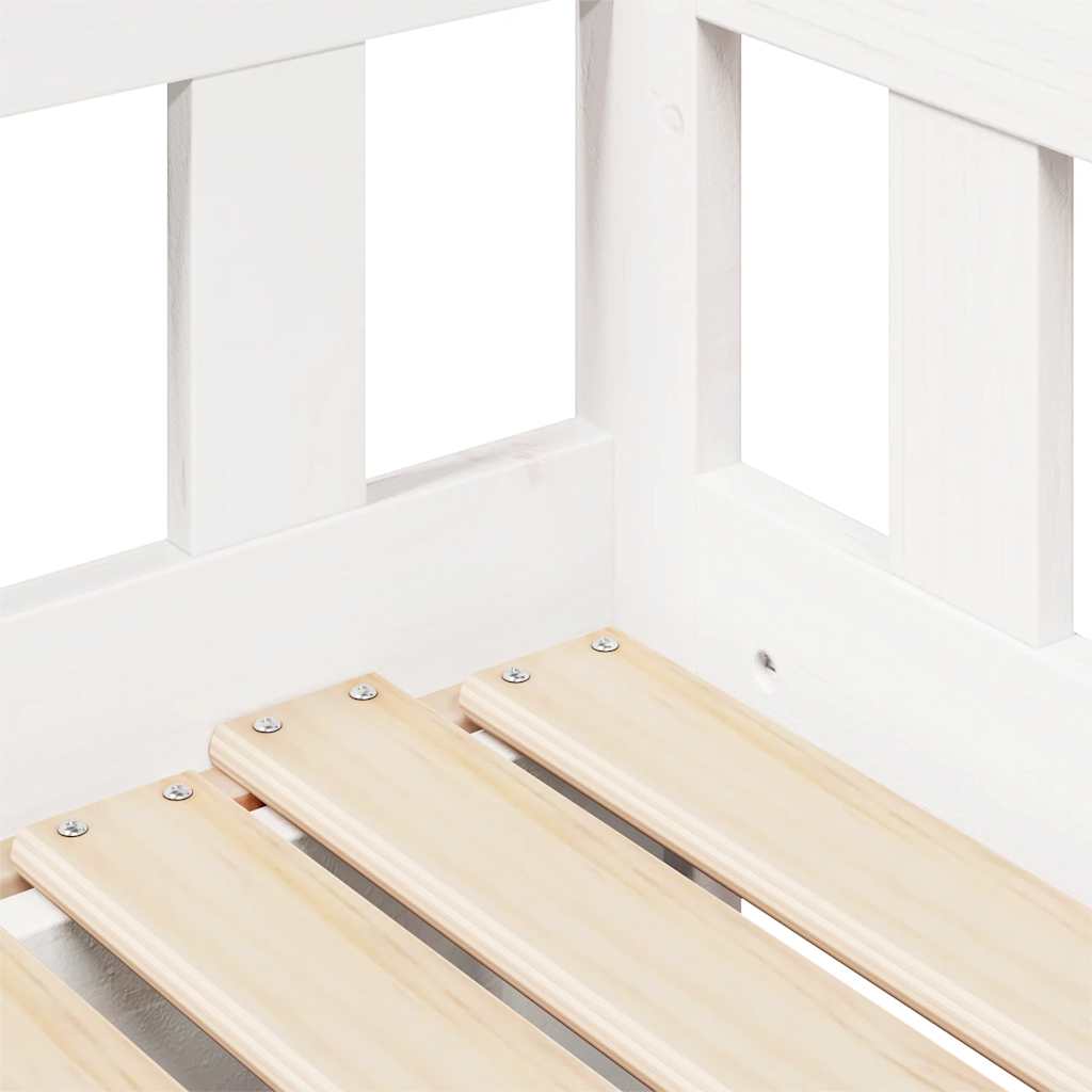 Lit de jour avec gigogne et tiroirs sans matelas blanc 90x190cm - XIOS