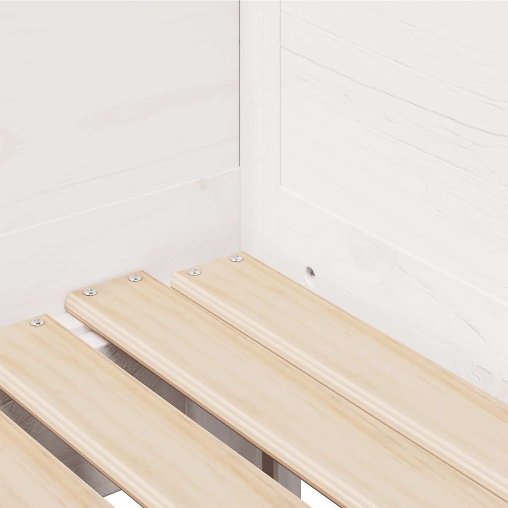 Lit de jour avec gigogne et tiroirs sans matelas blanc 80x200cm - XIOS