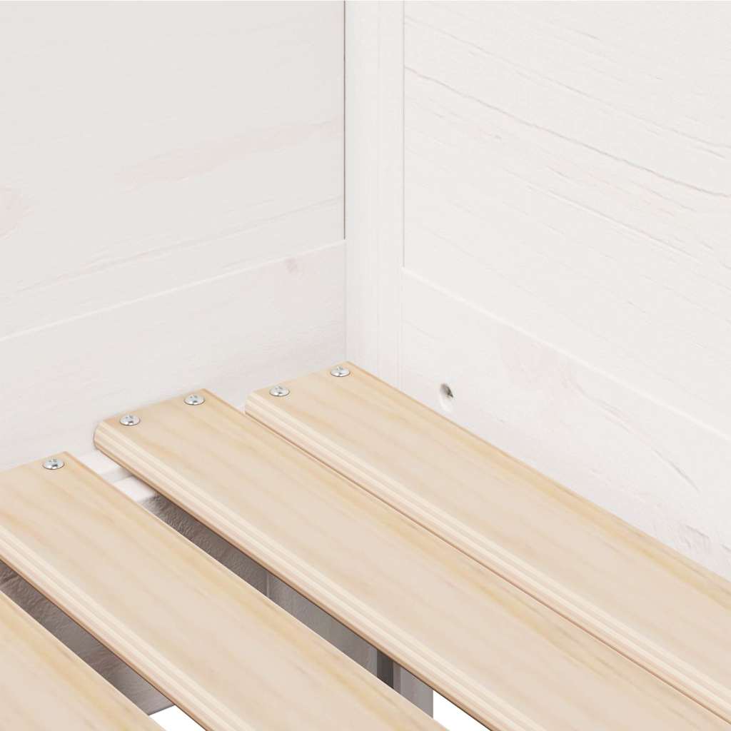 Lit de jour avec gigogne et tiroirs sans matelas blanc 90x190cm