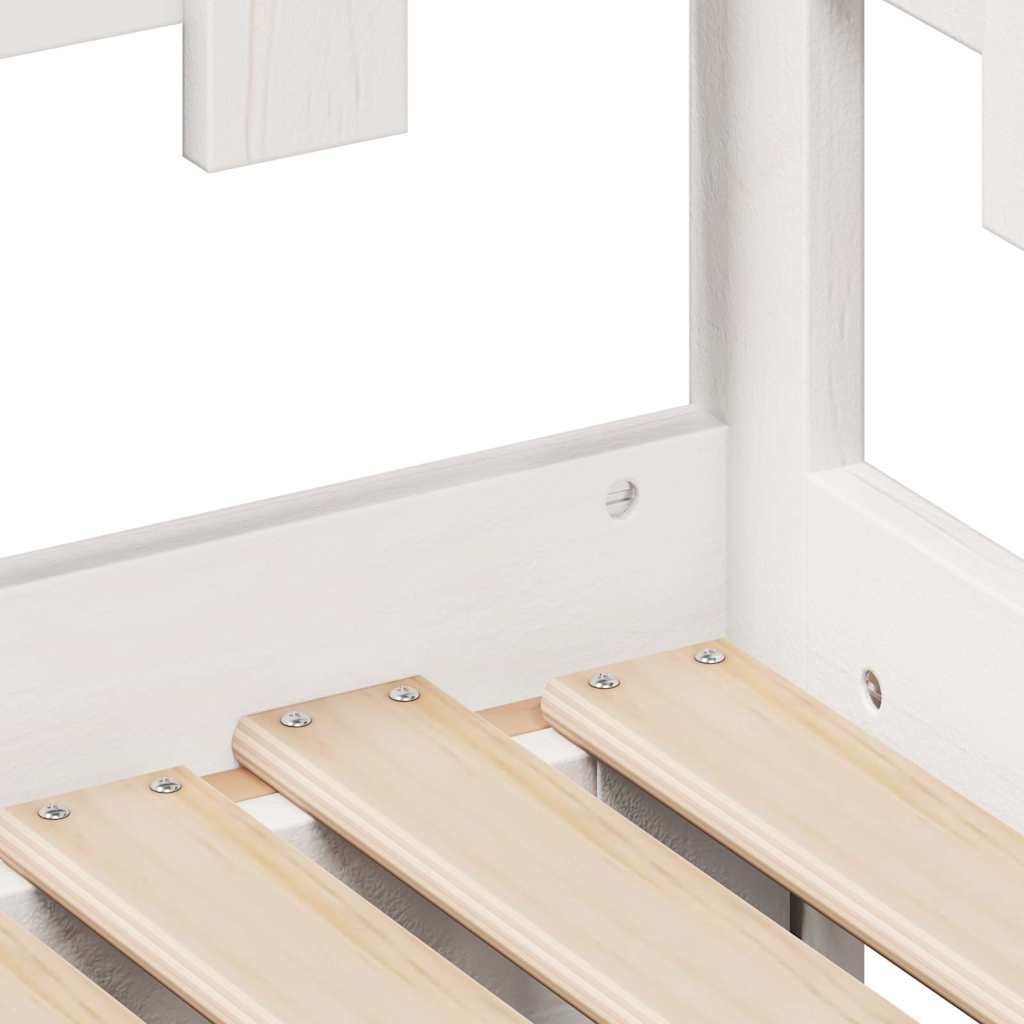 Lit de jour avec gigogne et tiroirs sans matelas blanc 90x200cm - XIOS