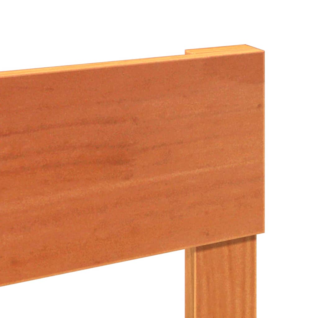 Cadre de lit sans matelas cire marron 150x200cm bois pin massif - XIOS