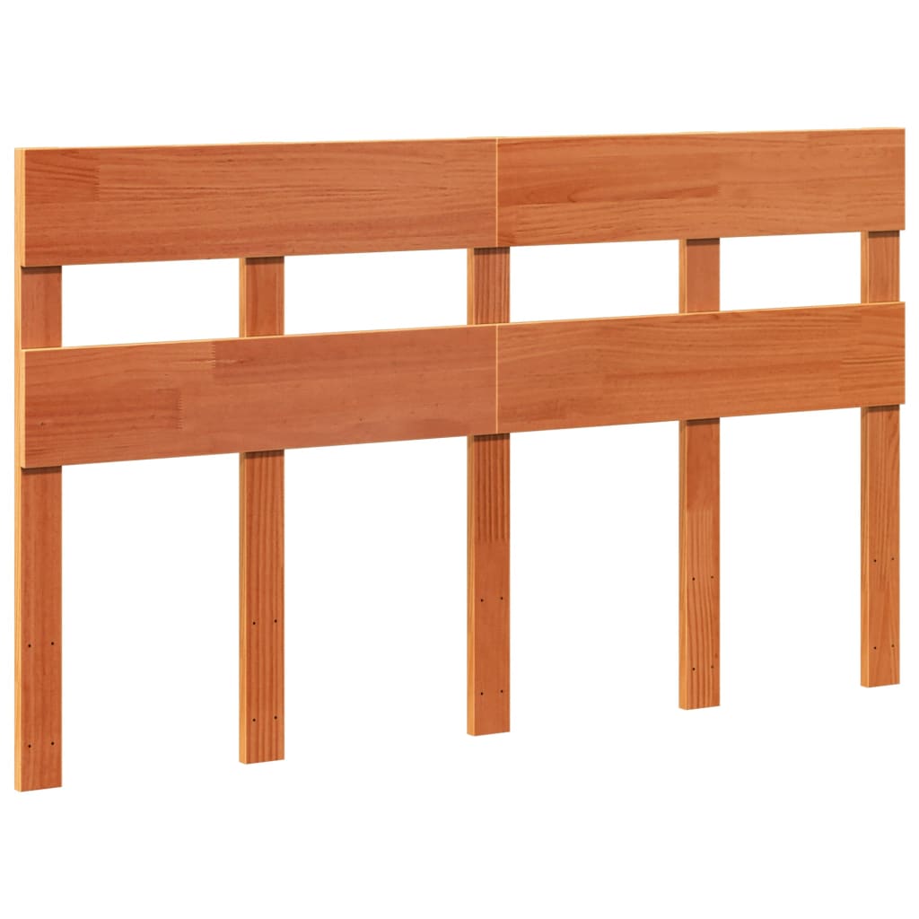 Cadre de lit sans matelas cire marron 160x200cm bois pin massif - XIOS
