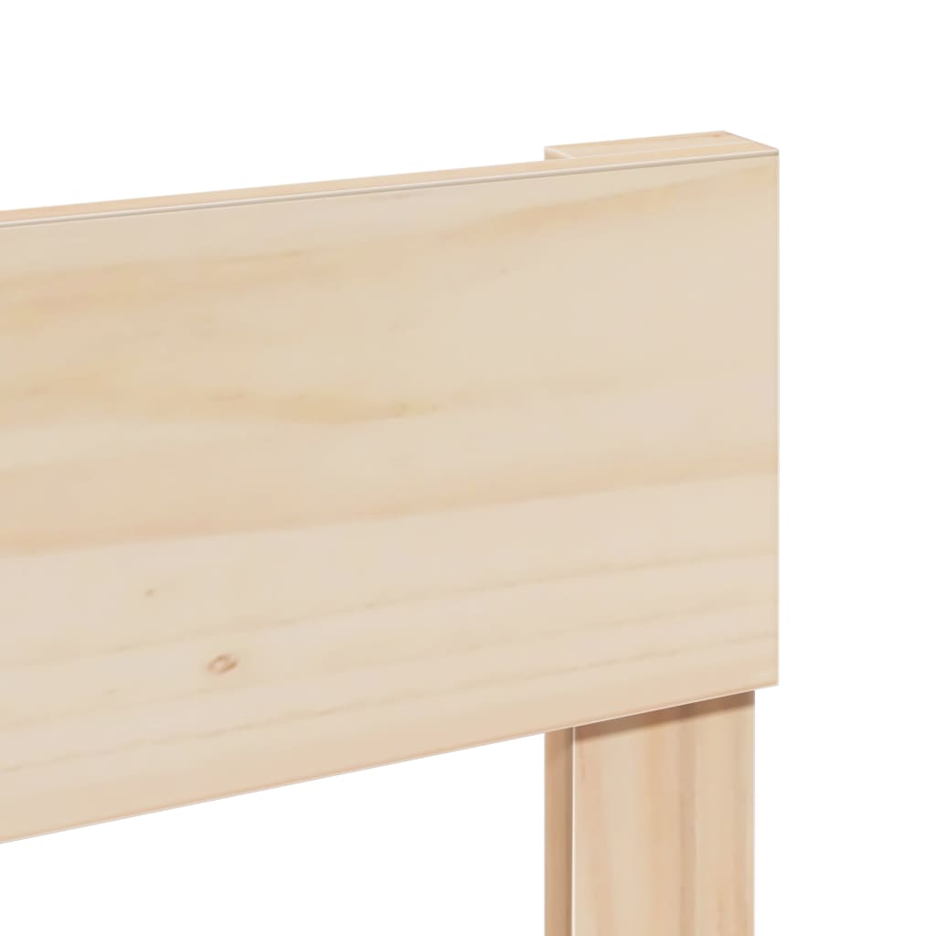 Cadre de lit sans matelas 135x190 cm bois de pin massif - XIOS