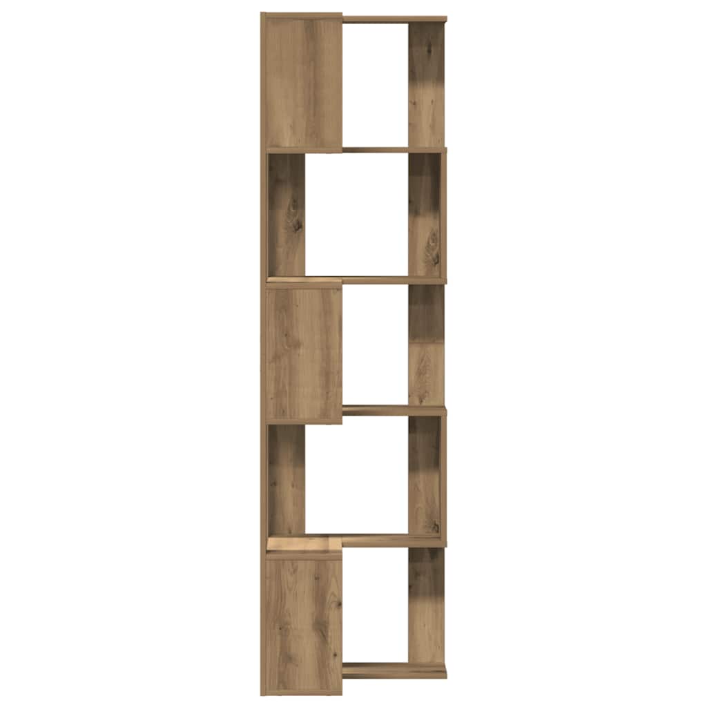 Bibliothèque d'angle 5 niveaux chêne artisanal bois ingénierie - XIOS