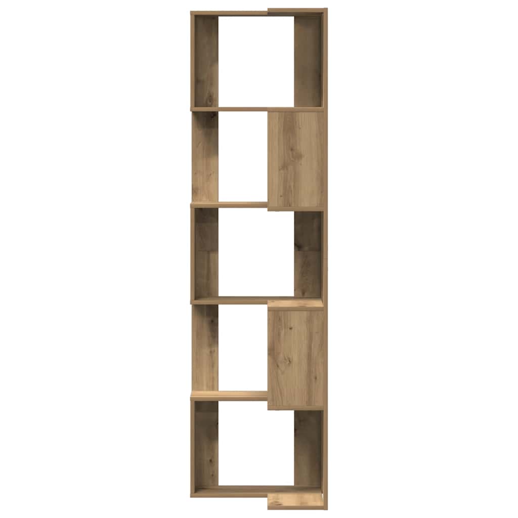 Bibliothèque d'angle 5 niveaux chêne artisanal bois ingénierie - XIOS