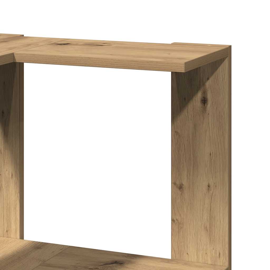 Bibliothèque d'angle 3 niveaux chêne artisanal bois ingénierie - XIOS