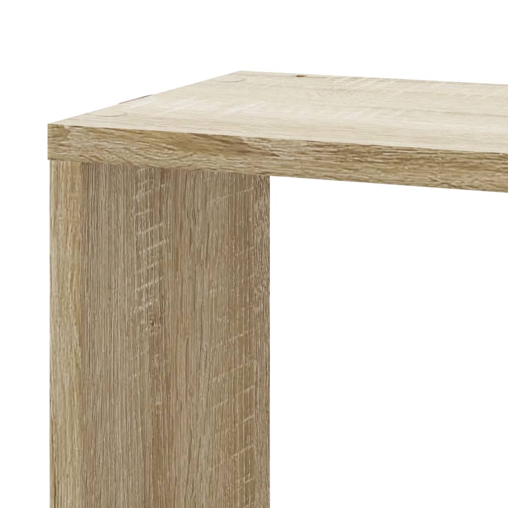 Étagère d'angle murale chêne sonoma 45x45x147cm bois ingénierie - XIOS