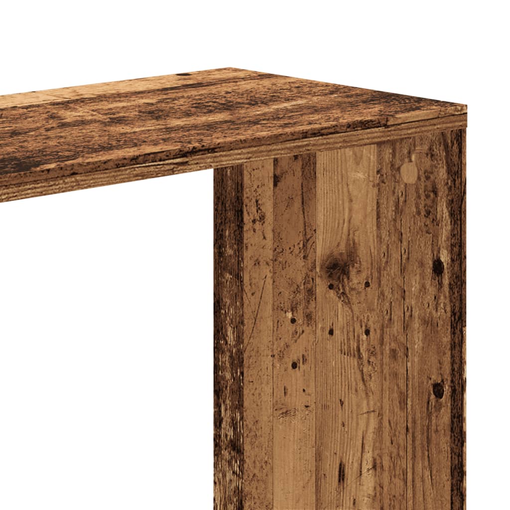 Bibliothèque 5 niveaux vieux bois bois d'ingénierie - XIOS