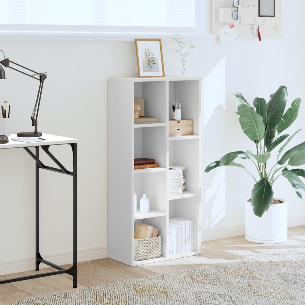 Bibliothèque blanc 50x25x105 cm bois d'ingénierie - XIOS