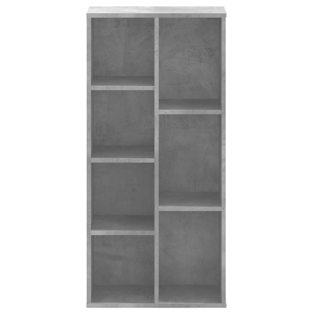 Bibliothèque gris béton 50x25x105 cm bois d'ingénierie - XIOS