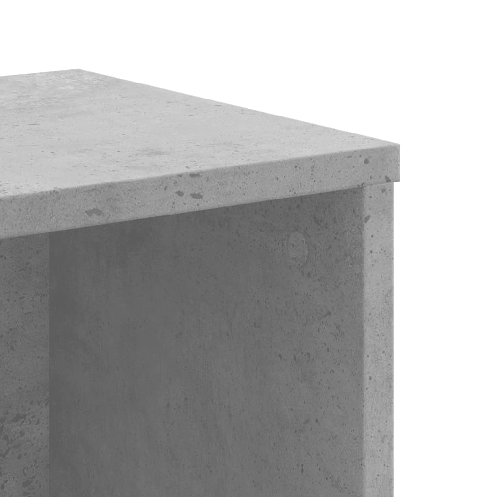 Bibliothèque gris béton 50x25x105 cm bois d'ingénierie - XIOS