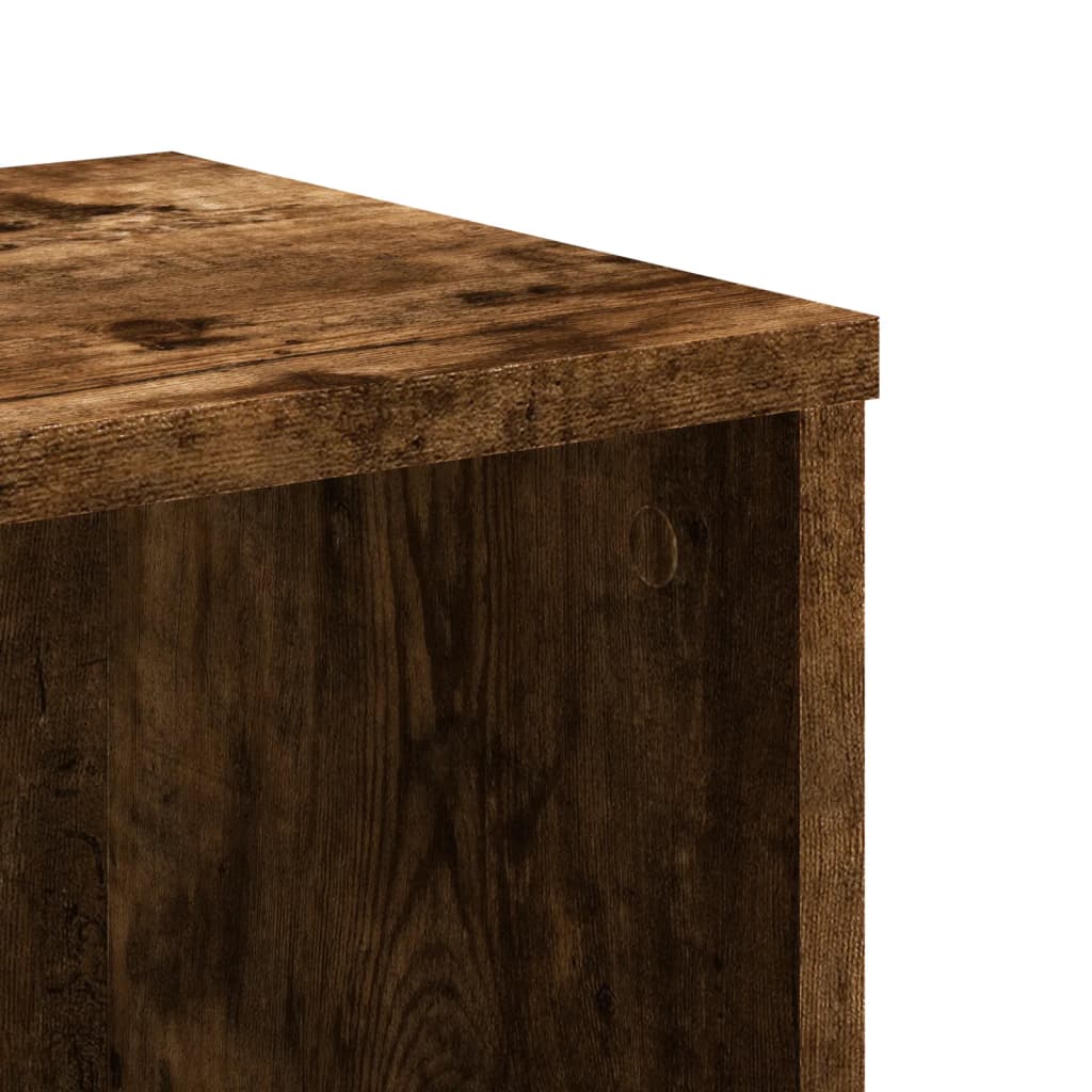 Bibliothèque chêne fumé 50x25x105 cm bois d'ingénierie - XIOS