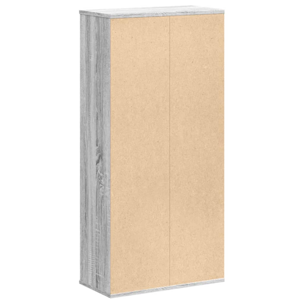Bibliothèque sonoma gris 50x25x105 cm bois d'ingénierie - XIOS