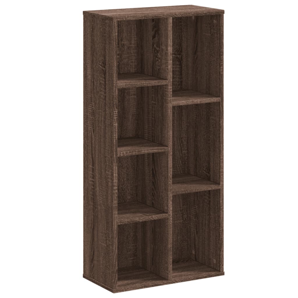 Bibliothèque chêne marron 50x25x105 cm bois d'ingénierie - XIOS