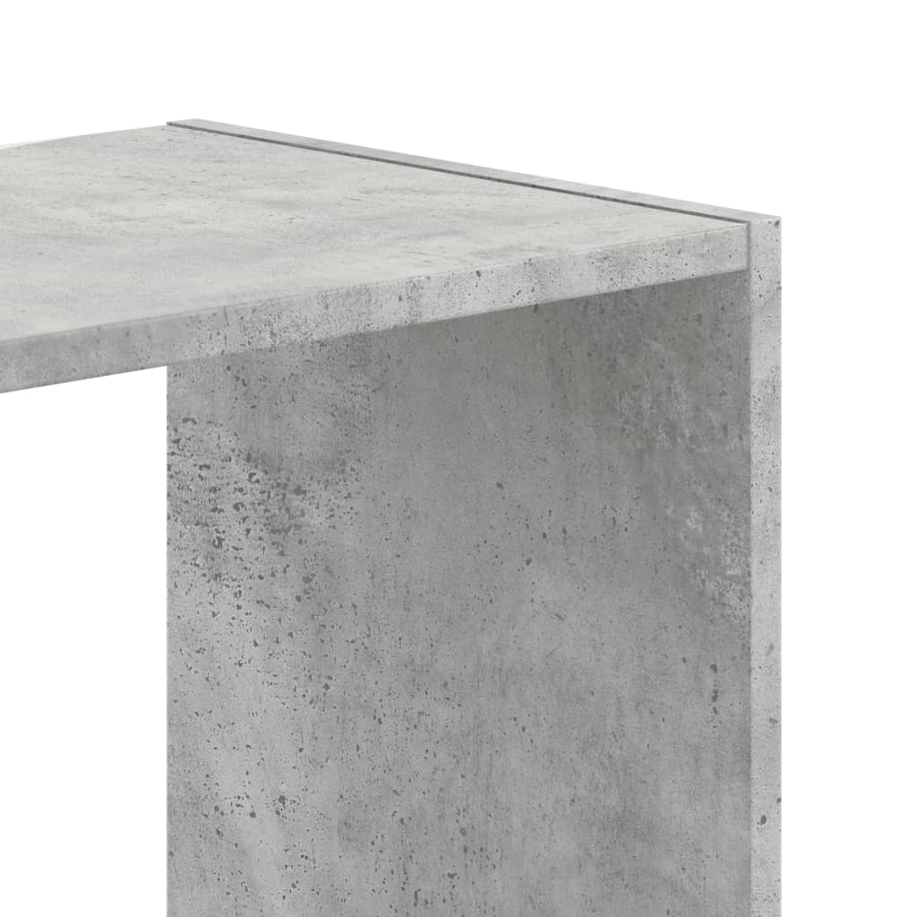 Bibliothèque gris béton 68,5x32x75 cm bois d'ingénierie - XIOS