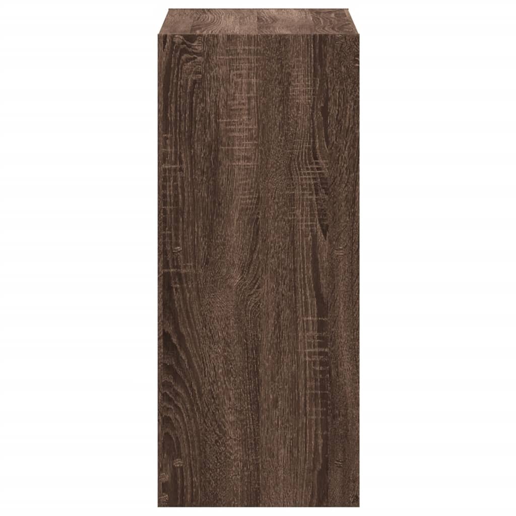 Bibliothèque chêne marron 68,5x32x75 cm bois d'ingénierie - XIOS