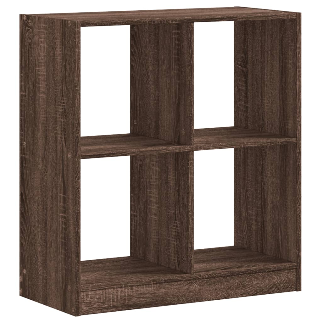Bibliothèque chêne marron 68,5x32x75 cm bois d'ingénierie - XIOS