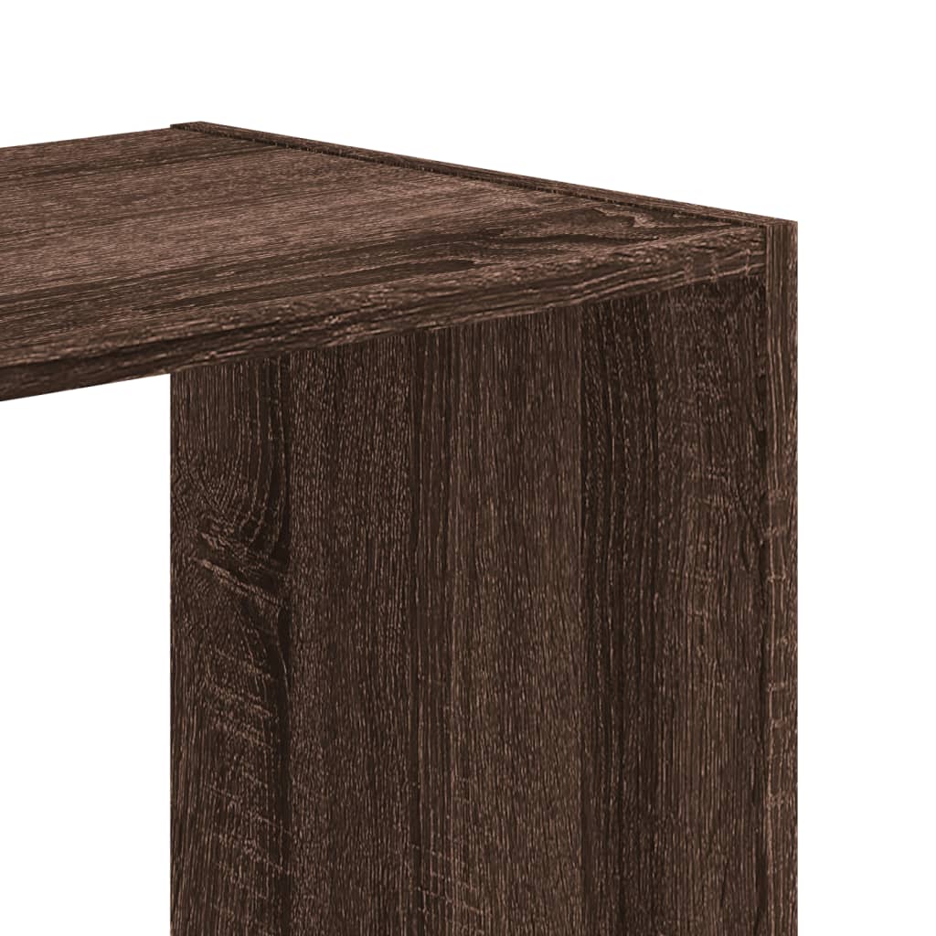 Bibliothèque chêne marron 68,5x32x75 cm bois d'ingénierie - XIOS