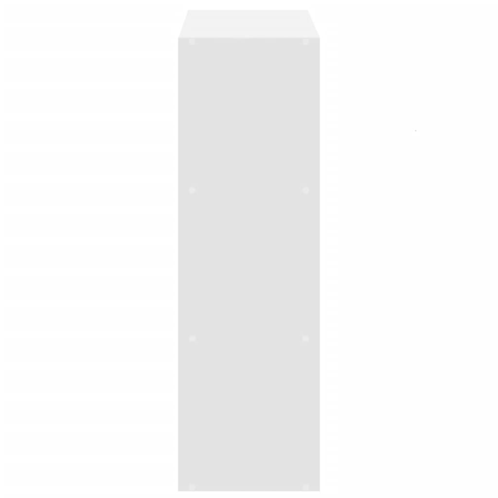 Bibliothèque blanc 102x32x102 cm bois d'ingénierie - XIOS