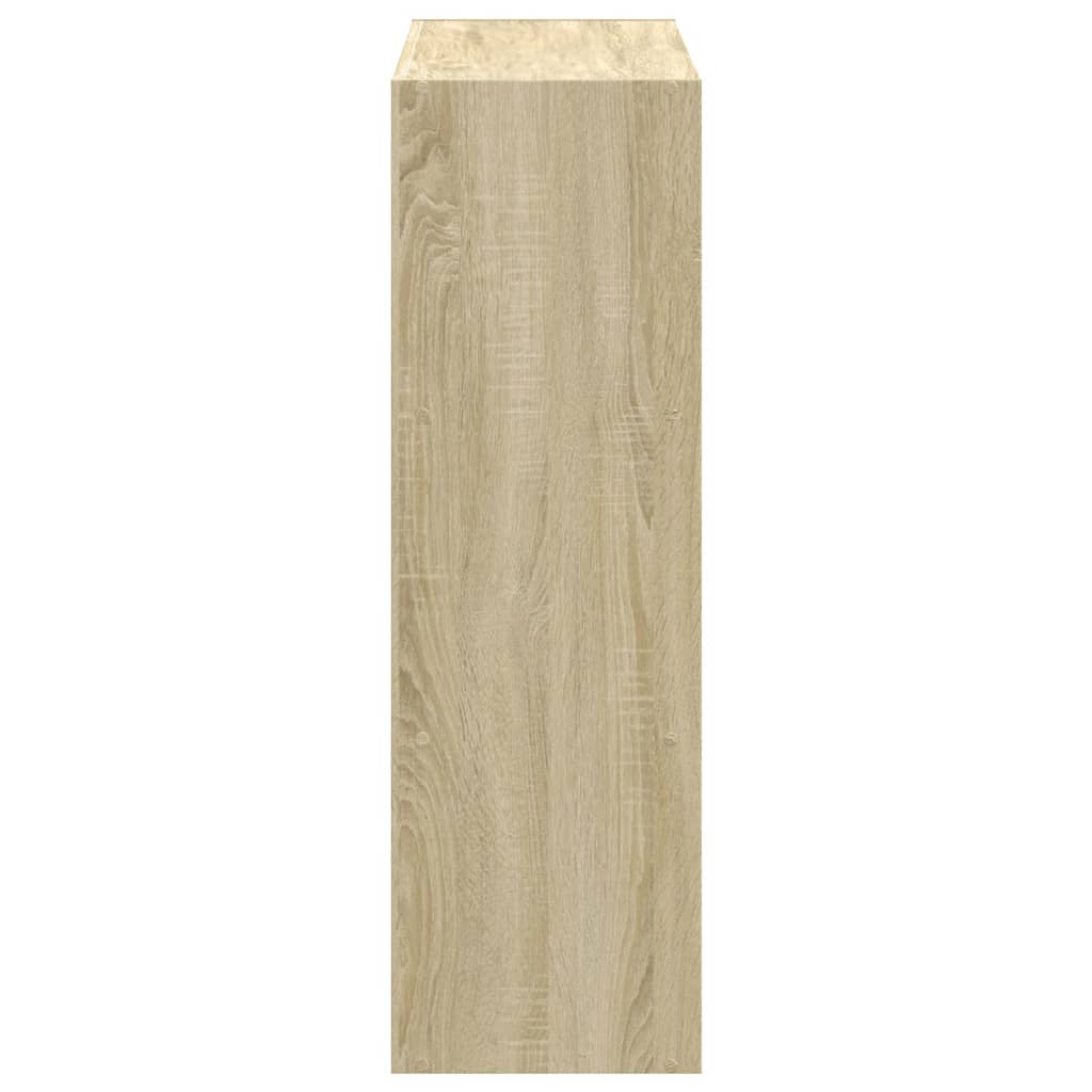 Bibliothèque chêne sonoma 102x32x102 cm bois d'ingénierie - XIOS