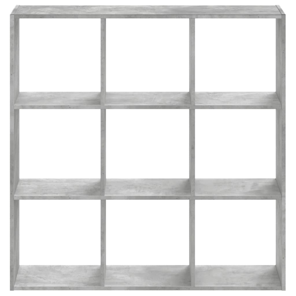 Bibliothèque gris béton 102x32x102 cm bois d'ingénierie - XIOS
