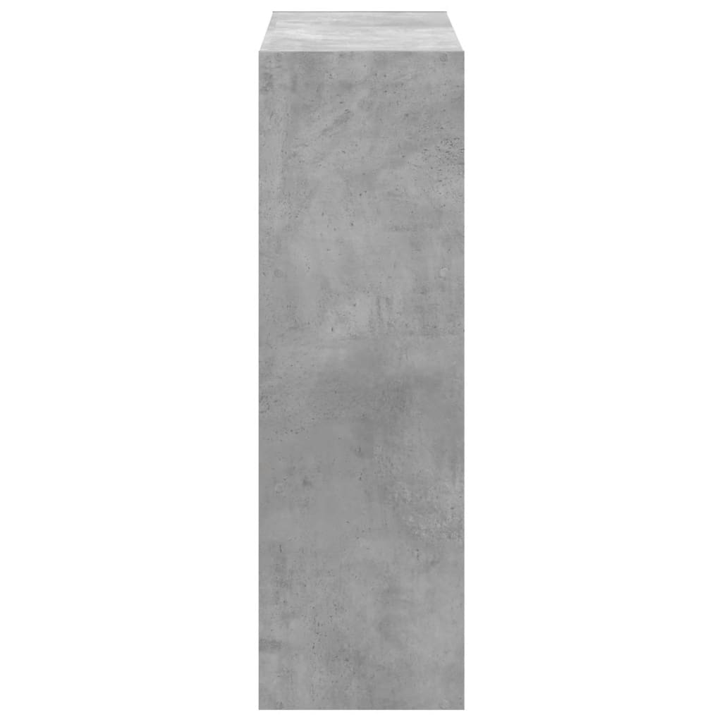 Bibliothèque gris béton 102x32x102 cm bois d'ingénierie - XIOS