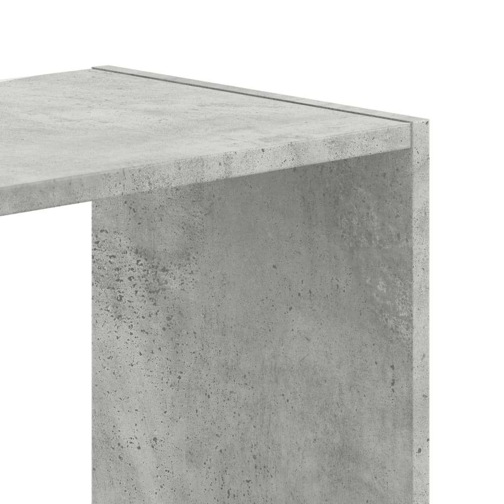 Bibliothèque gris béton 102x32x102 cm bois d'ingénierie - XIOS