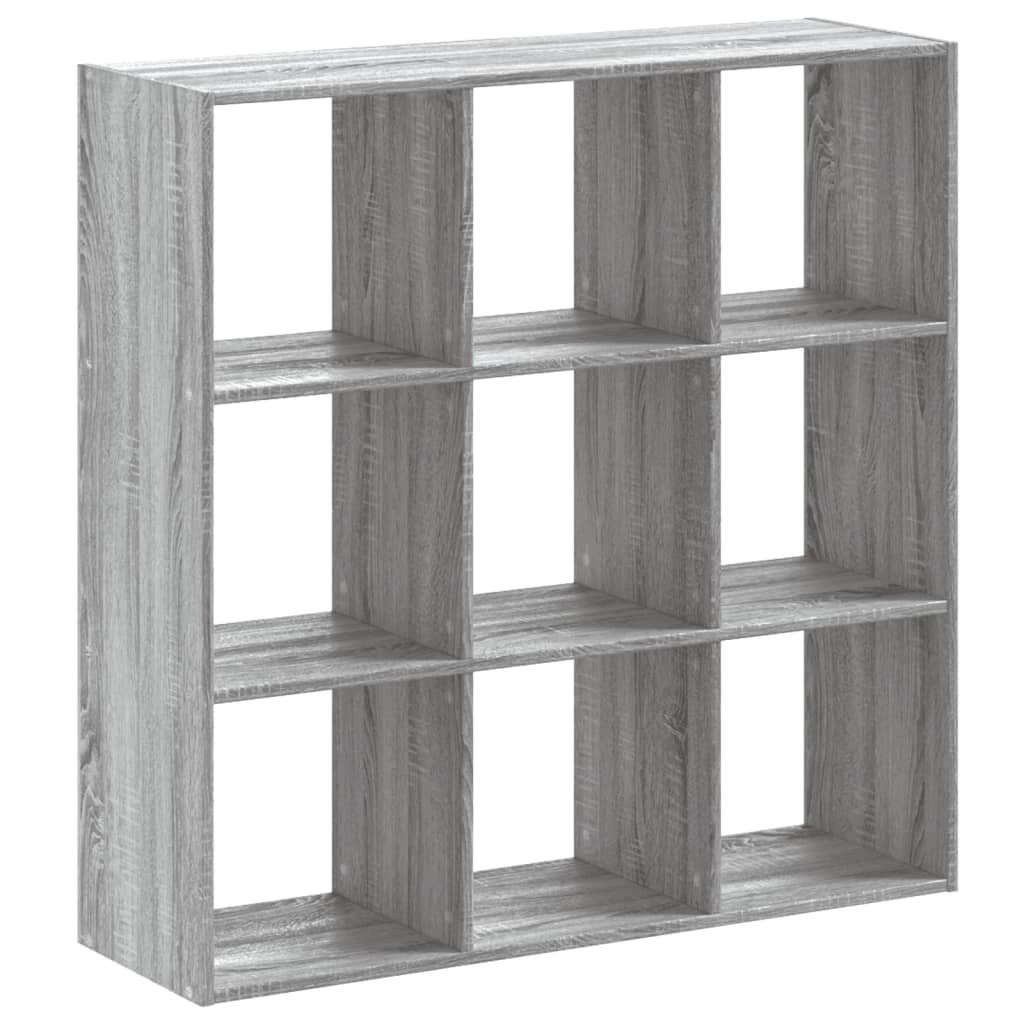 Bibliothèque sonoma gris 102x32x102 cm bois d'ingénierie - XIOS