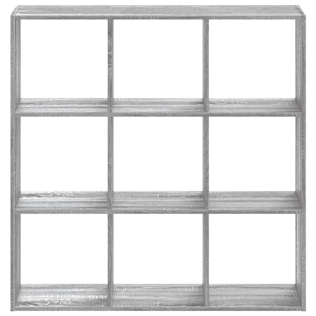 Bibliothèque sonoma gris 102x32x102 cm bois d'ingénierie - XIOS