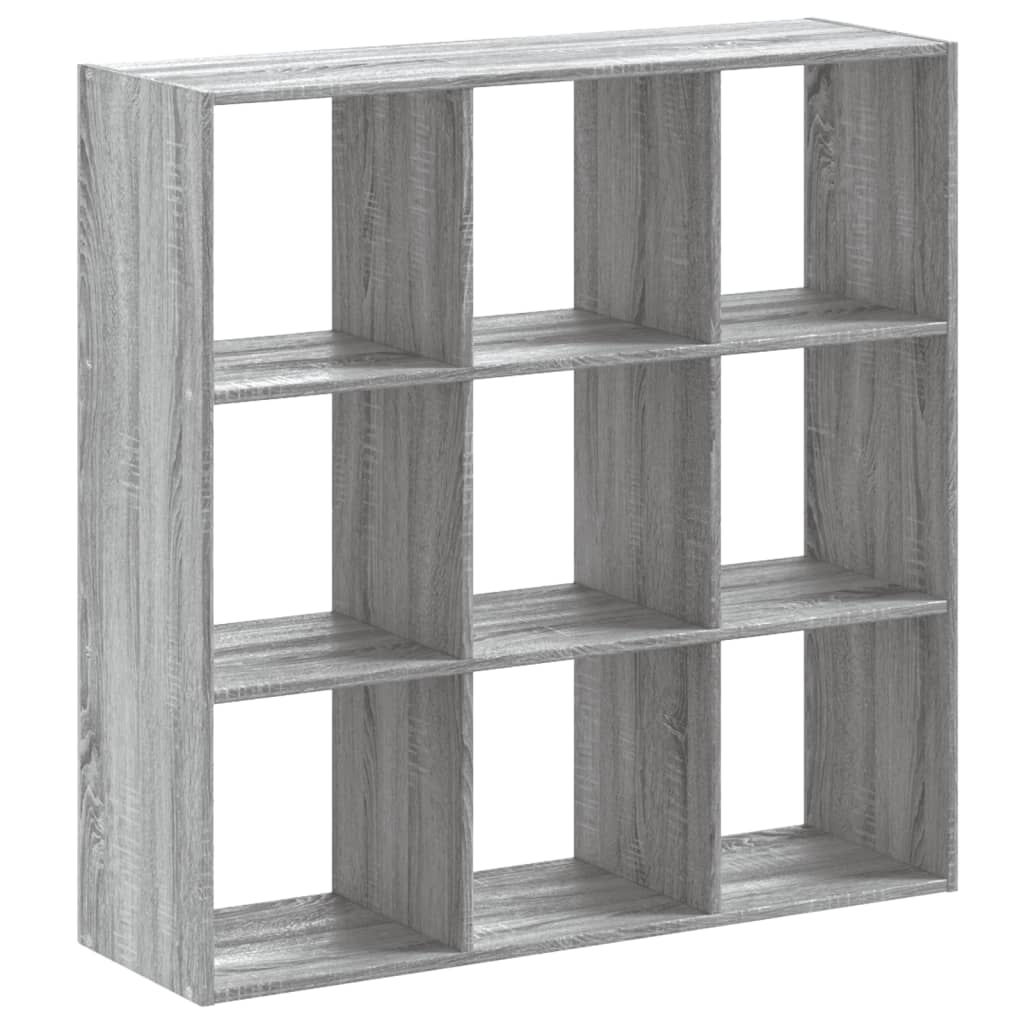 Bibliothèque sonoma gris 102x32x102 cm bois d'ingénierie - XIOS