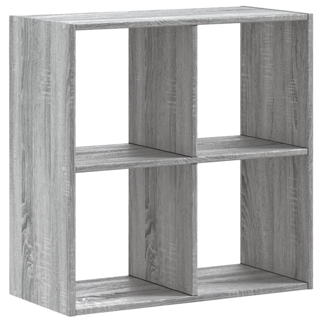 Bibliothèque sonoma gris 68,5x32x68,5 cm bois d'ingénierie - XIOS
