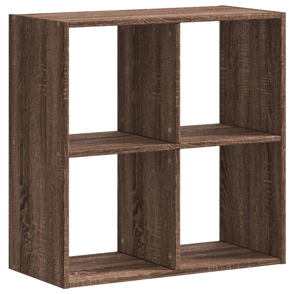 Bibliothèque chêne marron 68,5x32x68,5 cm bois d'ingénierie - XIOS