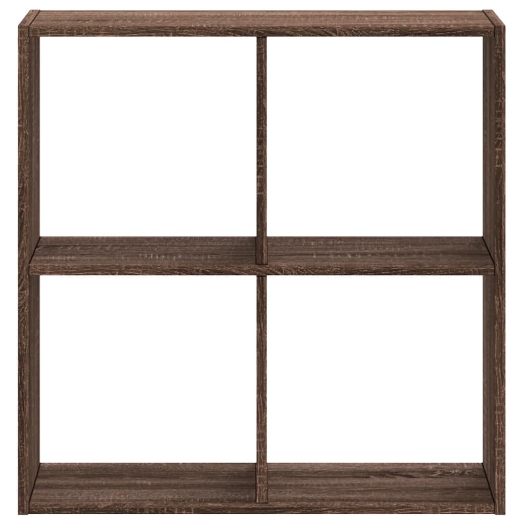 Bibliothèque chêne marron 68,5x32x68,5 cm bois d'ingénierie - XIOS