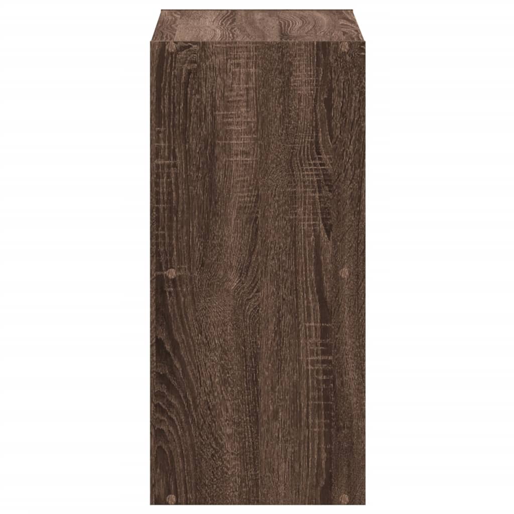 Bibliothèque chêne marron 68,5x32x68,5 cm bois d'ingénierie - XIOS