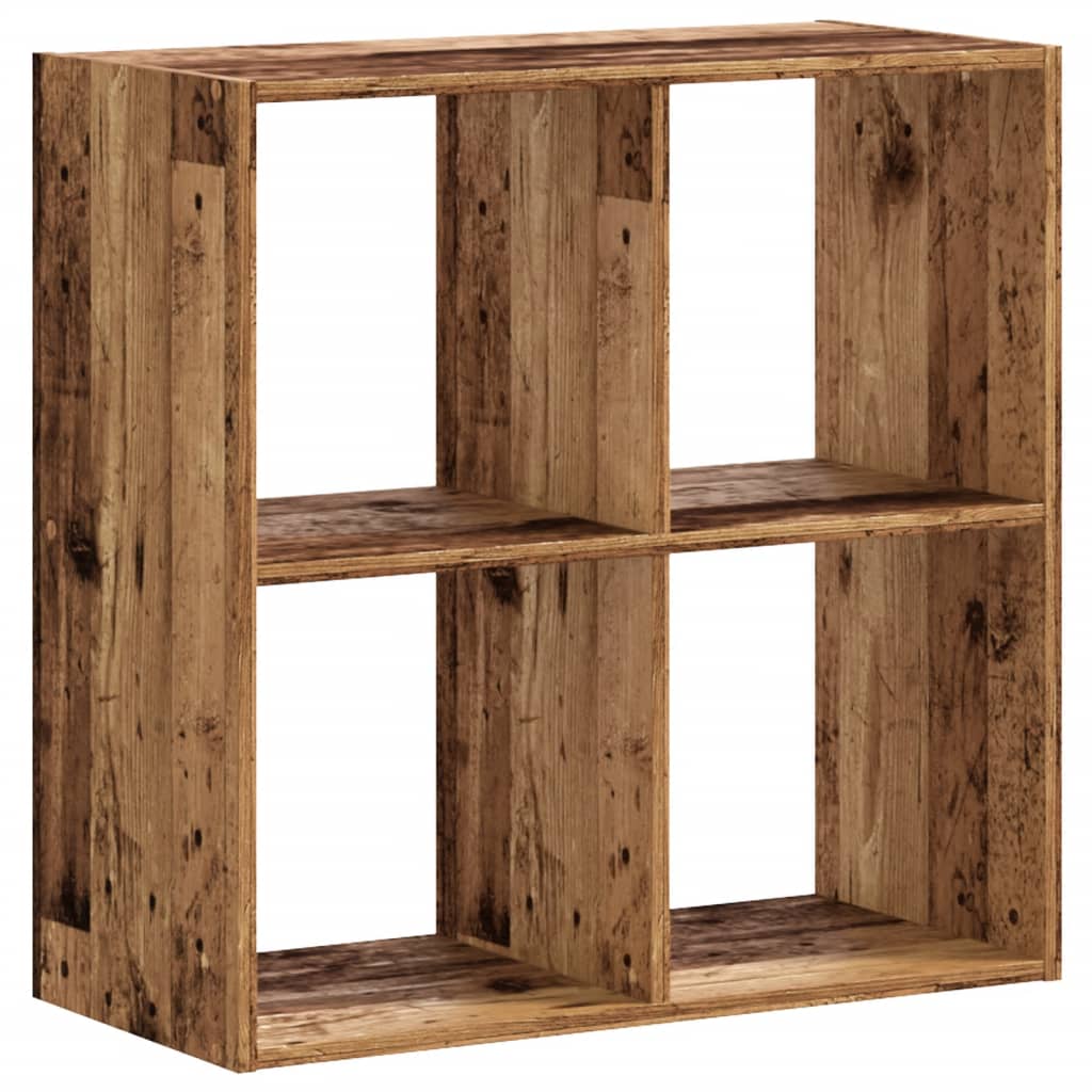 Bibliothèque vieux bois 68,5x32x68,5 cm bois d'ingénierie - XIOS