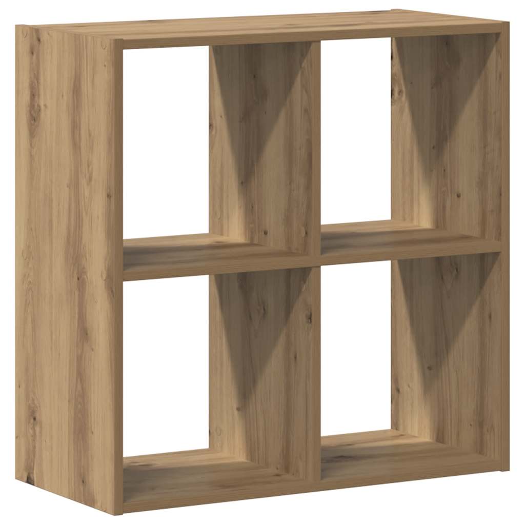 Bibliothèque chêne artisanal 68,5x32x68,5 cm bois d'ingénierie - XIOS