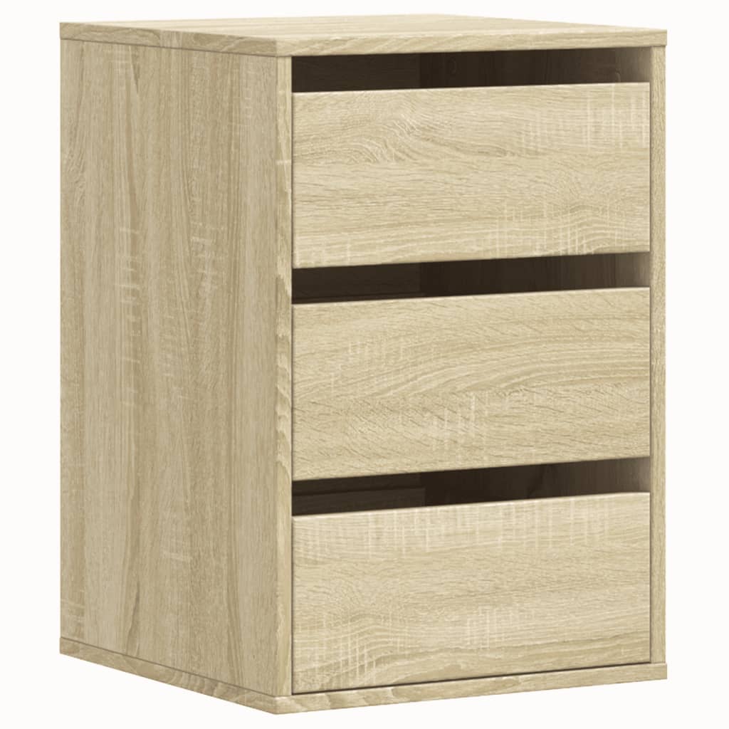 Commode d'angle chêne sonoma 40x41x58 cm bois d'ingénierie - XIOS