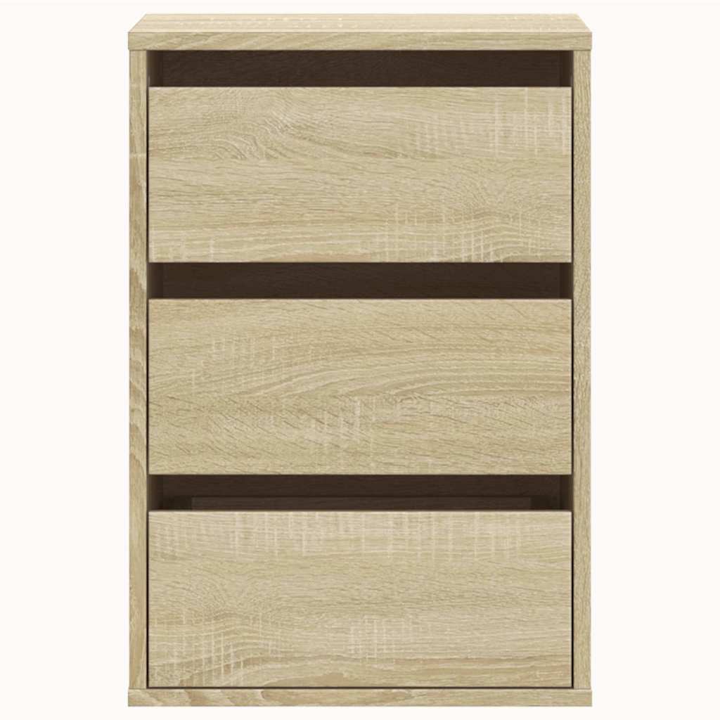 Commode d'angle chêne sonoma 40x41x58 cm bois d'ingénierie - XIOS