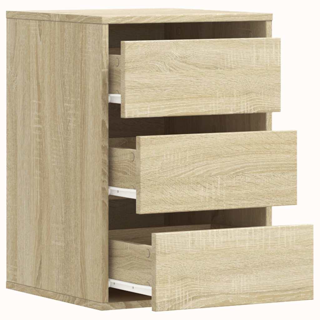 Commode d'angle chêne sonoma 40x41x58 cm bois d'ingénierie - XIOS