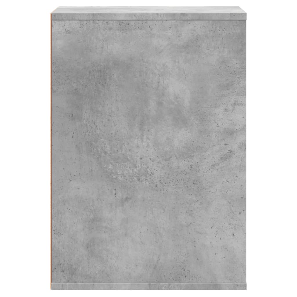 Commode d'angle gris béton 40x41x58 cm bois d'ingénierie - XIOS