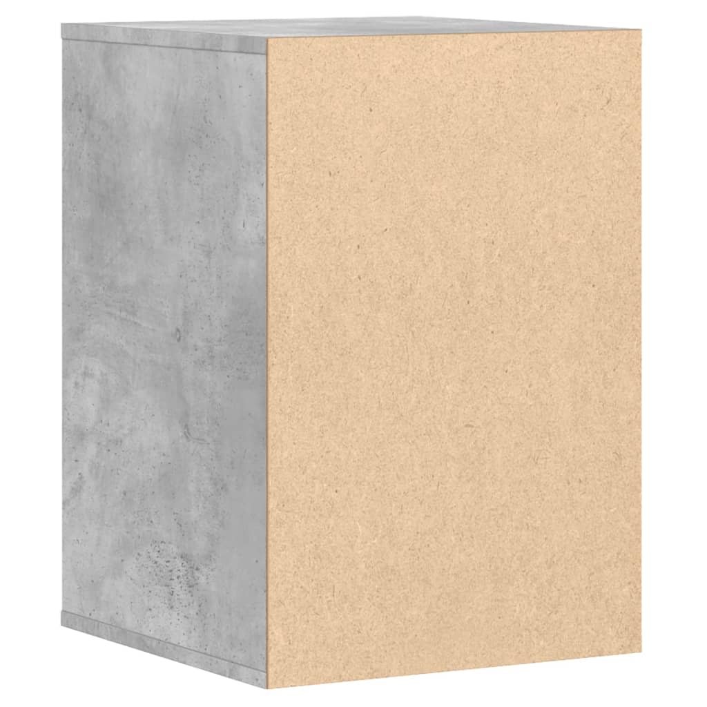 Commode d'angle gris béton 40x41x58 cm bois d'ingénierie - XIOS