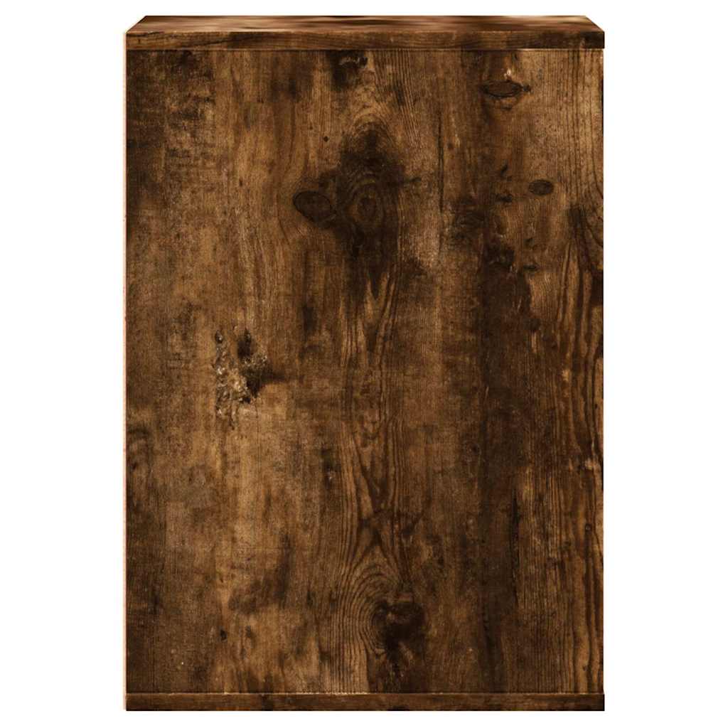Commode d'angle chêne fumé 40x41x58 cm bois d'ingénierie - XIOS