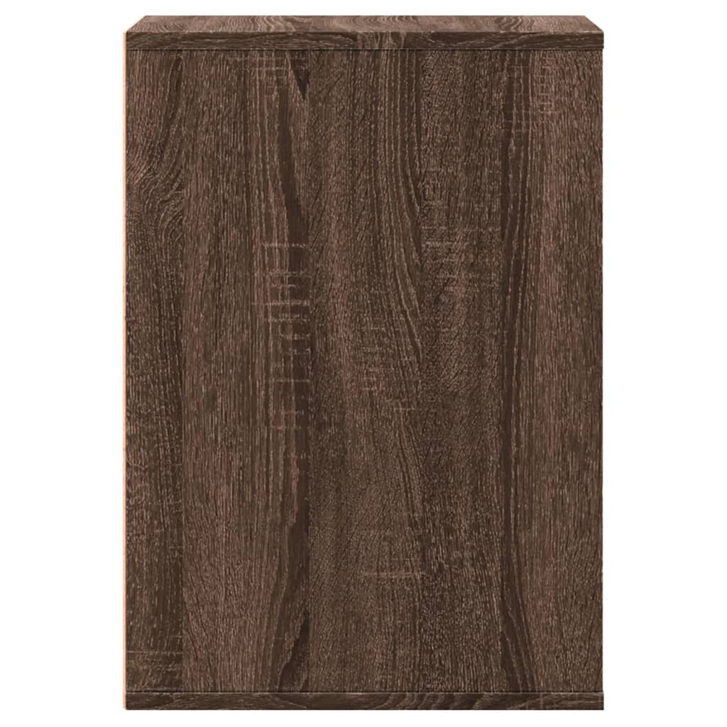 Commode d'angle chêne marron 40x41x58 cm bois d'ingénierie - XIOS